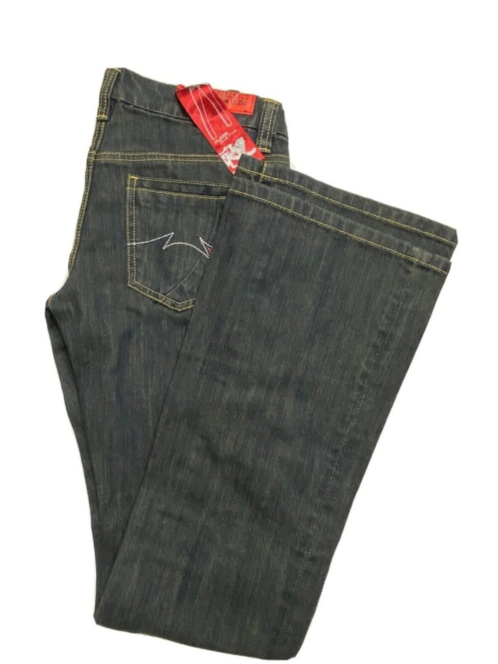 NWT Parasuco Denim Legend 26X34 Flare Wide Leg Jeans Red Label